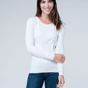 Pact Organic white cotton long sleeve shirt medium